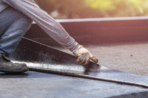 Professional Basement Waterproofing technician working in Edon, OH